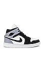 view 1 of 6 ZAPATILLA DEPORTIVA AIR JORDAN 1 MID in Sail, Black, & Light Steel Grey