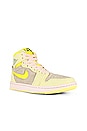 view 2 of 6 Air Jordan 1 Zoom Comfort 2 Sneaker in Citron Tint, Dynamic Yellow, & Muslin