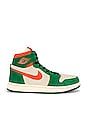 view 1 of 6 Air Jordan 1 Zoom Comfort 2 Sneaker in Pine Green, Orange Blaze, & Muslin