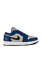 view 1 of 7 SNEAKERS AIR JORDAN 1 LOW in French Blue & Black College Grey