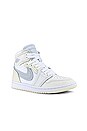 view 2 of 6 Air Jordan 1 Mm High Sneaker in White, Pure Platinum, Sail, & Coconut Milk