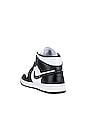 view 3 of 6 AIR JORDAN 1 MID 스니커즈 in White & Black