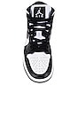 view 4 of 6 AIR JORDAN 1 MID スニーカー in White & Black