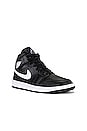 view 2 of 6 SNEAKERS AIR JORDAN 1 MID in Black, White, & Black