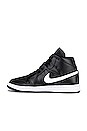 view 5 of 6 SNEAKERS AIR JORDAN 1 MID in Black, White, & Black
