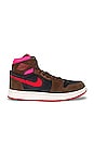 view 1 of 6 Air Jordan 1 Zoom Comfort 2 Sneaker in Cacao Wow, Picante Red, Black, & Hyper Pink