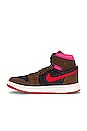 view 5 of 6 Air Jordan 1 Zoom Comfort 2 Sneaker in Cacao Wow, Picante Red, Black, & Hyper Pink