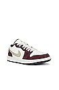 view 2 of 6 Air Jordan 1 Low Sneaker in Sail, Metallic Gold, & Dark Team Red