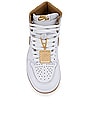 view 4 of 7 Air Jordan 1 Retro High OG Sneaker in White, Metallic Gold, & Gum Light Brown