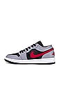view 5 of 6 Air Jordan 1 Low Sneaker in Cement Grey, Fire Red, Black, & White