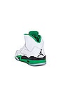 view 3 of 6 Air Jordan 5 Retro Sneaker in White, Lucky Green, Black, & Ice Blue
