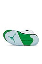 view 6 of 6 Air Jordan 5 Retro Sneaker in White, Lucky Green, Black, & Ice Blue