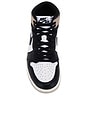 view 4 of 7 Air Jordan 1 Retro High Og Sneaker in Black, Medium Brown, White