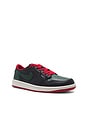 view 2 of 7 Air Jordan 1 Low Og Sneaker in Black, Gorge Green, & Varsity Red