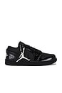 view 1 of 6 Air Jordan 1 Low Se Sneaker in Black, White, & Metallic Silver
