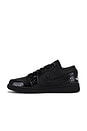 view 5 of 6 Air Jordan 1 Low Se Sneaker in Black, White, & Metallic Silver