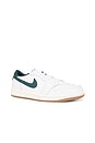 view 2 of 7 AIR JORDAN 1 LOW OG 스니커즈 in White, Oxidized Green, & Sail