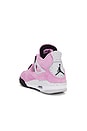 view 3 of 7 Air Jordan 4 Retro Sneaker in Orchid, Neutral Grey-black, & White