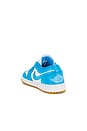 view 3 of 6 Air Jordan 1 Low Sneaker in White, Dark Powder Blue, & Gum Light Brown