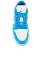 view 4 of 6 Air Jordan 1 Low Sneaker in White, Dark Powder Blue, & Gum Light Brown