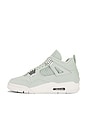 view 5 of 6 Air Jordan 4 Retro Sneaker in Seafoam, Sail, & Metallic Silver