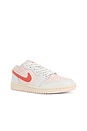 view 2 of 7 Air Jordan 1 Low Se Sneaker in Summit White, Magic Ember & Light Soft Pink
