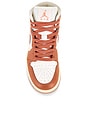 view 4 of 6 Air Jordan 1 Mid Sneaker in Sail, Light Madder Root, Madder Root & Muslin