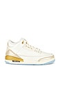 view 1 of 6 Air Jordan 3 Retro Sneaker in Sail, Team Gold, Pale Ivory & Metallic Gold