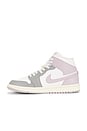 view 5 of 6 SNEAKERS AIR JORDAN 1 MID in Sail, Particle Rose & Enigma Stone