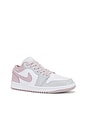view 2 of 6 Air Jordan 1 Low Sneaker in Particle Rose, Enigma Stone & White