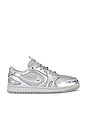 view 1 of 6 Air Jordan 1 MM Low V3 Sneaker in Neutral Grey, Metallic Silver & White
