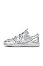 view 5 of 6 Air Jordan 1 MM Low V3 Sneaker in Neutral Grey, Metallic Silver & White