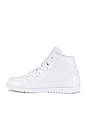 view 5 of 6 AJ 1 Mid Sneaker in White