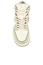 view 4 of 6 Air Jordan 1 Mid SE Sneaker in Olive Aura, Pearl White & Lawn