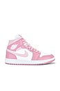 view 1 of 6 SNEAKERS AIR JORDAN 1 MID in Elemental Pink, Sail & Iced Carmine