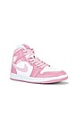view 2 of 6 SNEAKERS AIR JORDAN 1 MID in Elemental Pink, Sail & Iced Carmine