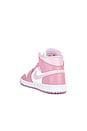 view 3 of 6 SNEAKERS AIR JORDAN 1 MID in Elemental Pink, Sail & Iced Carmine