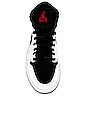 view 4 of 6 AJ 1 Mid Sneaker in White & Gym Red