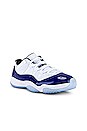 view 2 of 6 Air Jordan 11 Retro Low Sneaker in White, Black & Concord