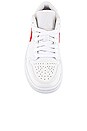 view 4 of 6 Air Jordan 1 Low Sneaker in White & University Red
