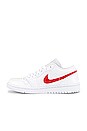 view 5 of 6 Air Jordan 1 Low Sneaker in White & University Red
