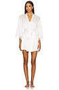 view 1 of 4 Charlotte Short Robe in Cream