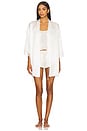view 2 of 4 Charlotte Short Robe in Cream