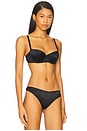 view 2 of 4 Iris Low Balconette Bra in Noir