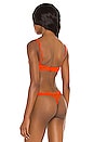 view 3 of 4 Allegra Balconette Bra in Tangerine