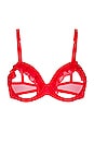 view 1 of 2 ODETTE 오픈 컵 브라 in Scarlet