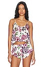 view 1 of 4 Celine Open Back Cami in Blush Peony Print