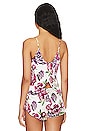 view 3 of 4 Celine Open Back Cami in Blush Peony Print