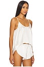view 2 of 4 Celine Open Back Cami in Blanc