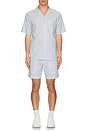 view 6 of 6 Sebastian Shorts in Haze Stripe